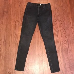 Divided High Rise Black Jeggings